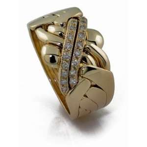  6 Band Diamond Puzzle Ring 6B141D Jewelry