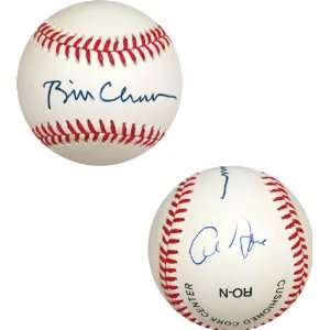  Bill Clinton & Al Gore Autographed Baseball (James Spence 