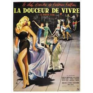  The Sweet Life (1960) 27 x 40 Movie Poster French Style B 