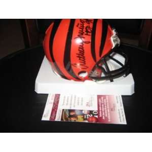 Anthony Munoz Usc,bengals Jsa/coa Signed Mini Helmet