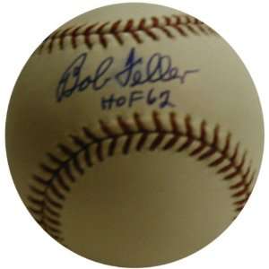 Bob Feller Hall of Fame 62 Autographed Baseball