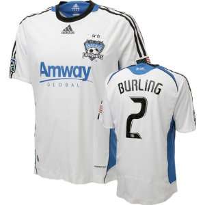 Bobby Burling Game Used Jersey San Jose Earthquakes #2 Short Sleeve 