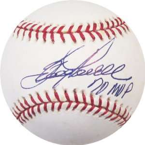  Autographed Boog Powell Ball   with 70 MVP Inscription 