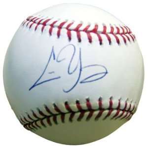  Chris Young Autographed Baseball