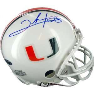 Clinton Portis Miami Hurricanes Autographed Mini Helmet