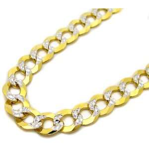  Mens 10k Yellow Gold Curb Cuban Link Miami Chain Necklace 
