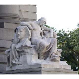  Daniel Chester French Africa statue in front of the 