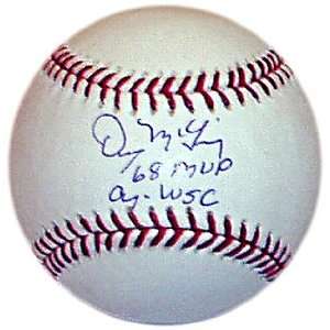 Denny McLain Signed Rawlings Official MLB Baseball w/68 MVP, CY, WSC