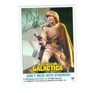 Dirk Benedict autographed trading card Battlestar Galactica