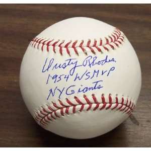 Dusty Rhodes Autographed Baseball