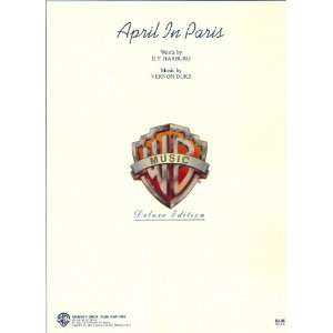   April in Paris Sheet Music E.Y. Harburg   Vernon Duke 