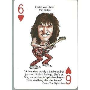  EDDIE VAN HALEN   Oddball ROCK & ROLL Playing Card 