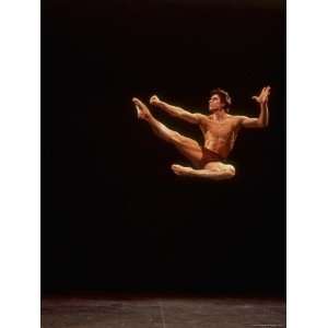  Dancer Edward Villella Leaping Through Air in Performance 