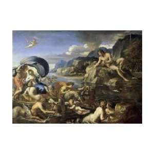  Acis and Galatea by Francois Perrier. Size 21.75 inches 