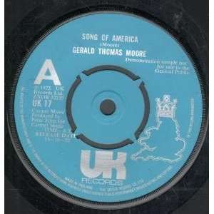   OF AMERICA 7 INCH (7 VINYL 45) UK UK 1972 GERALD THOMAS MOORE Music