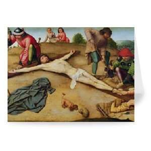 Christ Nailed to the Cross, 1481 (oil on oak) by Gerard David 