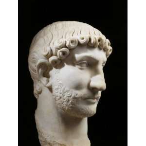 Hadrian, 76 138 AD Roman Emperor, marble, 117 38 AD Photographic 