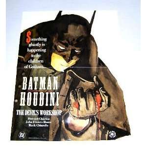 1993 Batman and Harry Houdini The Devils Workshop 22 by 17 DC Comics 