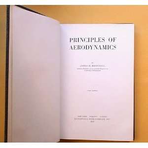  Principles of aerodynamics. James H Dwinnell Books