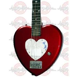 JEWEL KILCHER Autographed HEART SHAPE Signed Guitar