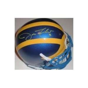 Joe Flacco autographed Football Mini Helmet (Delaware)