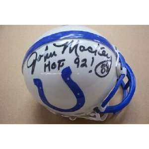 John Mackey HOF Autographed Colts Mini Helmet