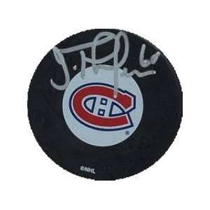  Jose Theodore autographed Hockey Puck (Montreal Canadiens 
