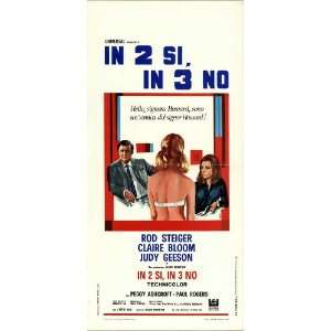   Two Wont Go Poster Italian 13x28 Rod Steiger Claire Bloom Judy Geeson