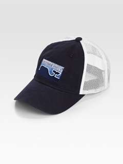 Vineyard Vines   Whale Line Logo Mesh Cap/Blue