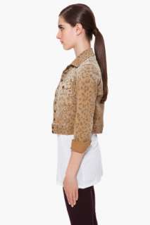 Current/elliott Leopard Print Snap Jacket for women  