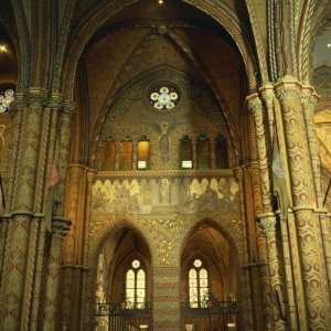  Interior of St. Matthias Church in Budapest, Hungary 