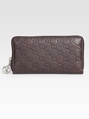    GG Twins Leather Zip Around Wallet customer 