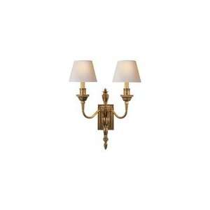 Studio Michael S Smith Winslow Double Sconce in Hand Rubbed Antique 