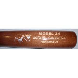 Miguel Cabrera Signed Bat   Game Issued   Autographed MLB Bats