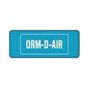  Label,orm d air,pk 500   BRADY 