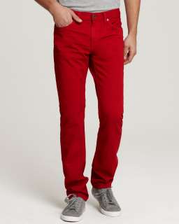 Brand Kane Straight Leg Jean in Crafted Buoy Red   Denim 
