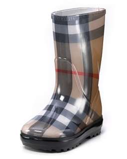 Burberry Girls Check Rain Boots   Sizes 13, 1 4 Child   Kids 