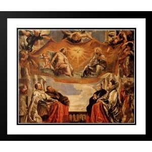 Rubens, Peter Paul 23x20 Framed and Double Matted The Trinity Adored 