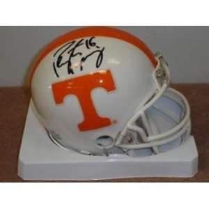  Peyton Manning Autographed/Hand Signed Tennessee Mini 
