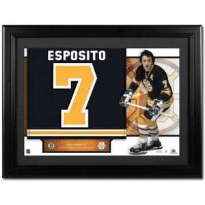 Phil Esposito Boston Bruins Retired Unsigned Jersey Numbers Piece