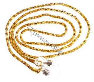 Eyeglass / Sunglass Decorative Gold Chain Cord Strap  