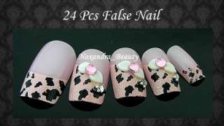 24Pcs 3D Pre Design False Nails Tips Nail Art #240045  