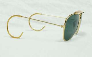 80s Retro Vintage Gold Metal Frame Aviator Sunglasses  