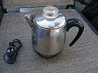 Farberware Superfast Stainless Steel 4 Cup Coffee Percolator Pot Model 