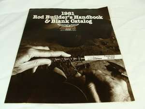 Vtg Fenwick Woodstream Fishing Rod manual catalog  