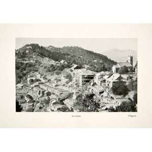  1900 Print Murree Pakistan Residential Cityscape Historic 