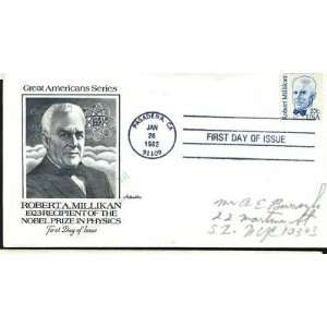  Robert A Millikan 1923 Stamps Envelope 