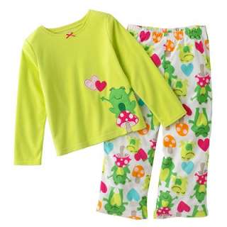 Carters Frog Fleece Pajama Set   Girls 4 16