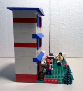   LEGO SET CUSTOM 3 STY TOWN HOUSE W/ ATV , FIGS,& MORE  