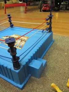   90S WWF WRESTLING RING AND ACTION FIGURE LOT TNA WWE WCW RARE  